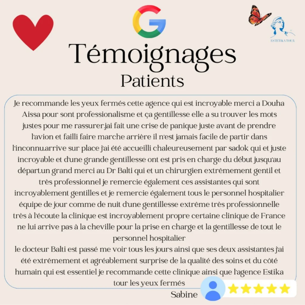 Temoignage Chirurgie esthetique tunisie Témoignage Chirurgie esthétique tunisie